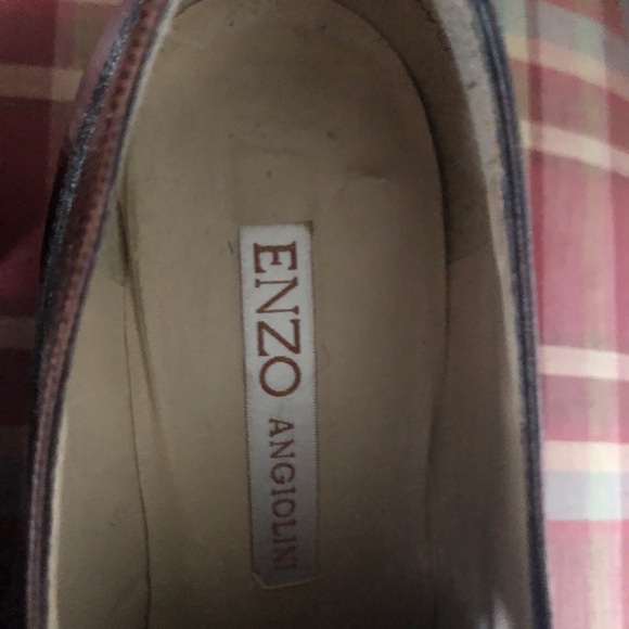 Enzo Angiolini leather lace-up chunky heal - Picture 7 of 8